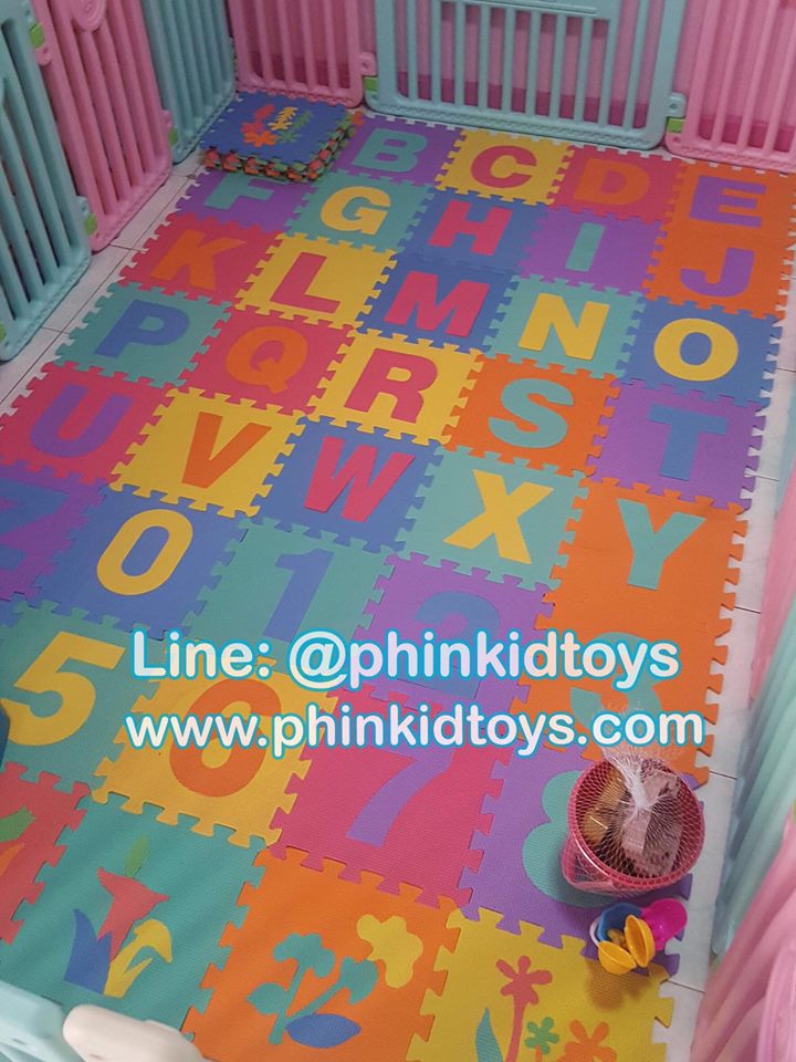 รีวิวแผ่นรองคลาน EVA FOAM 30x30 CM. ลาย A-Z