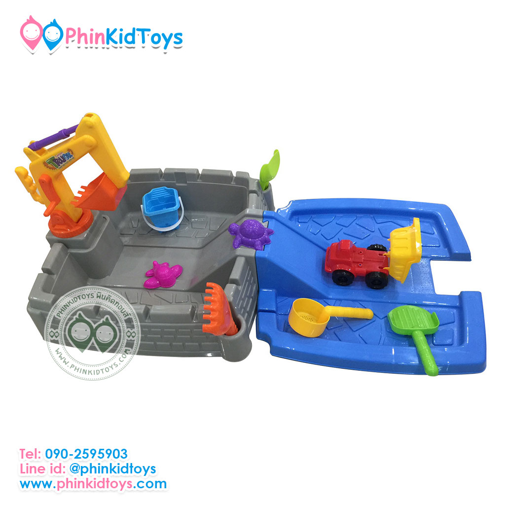 ชุดกล่องกระบะทรายเด็กชุดใหญ่ 2in1 Sand Box Games