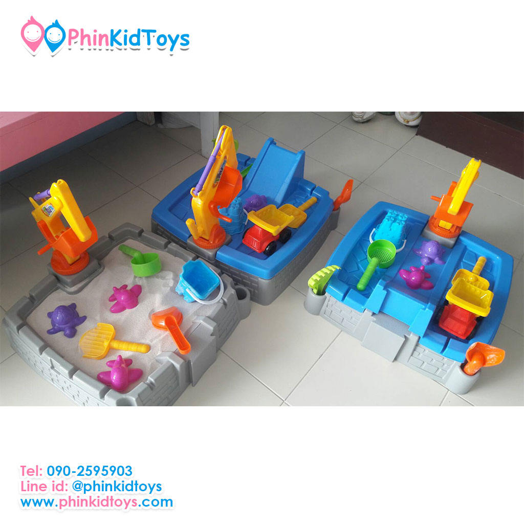 ชุดกล่องกระบะทรายเด็กชุดใหญ่ 2in1 Sand Box Games
