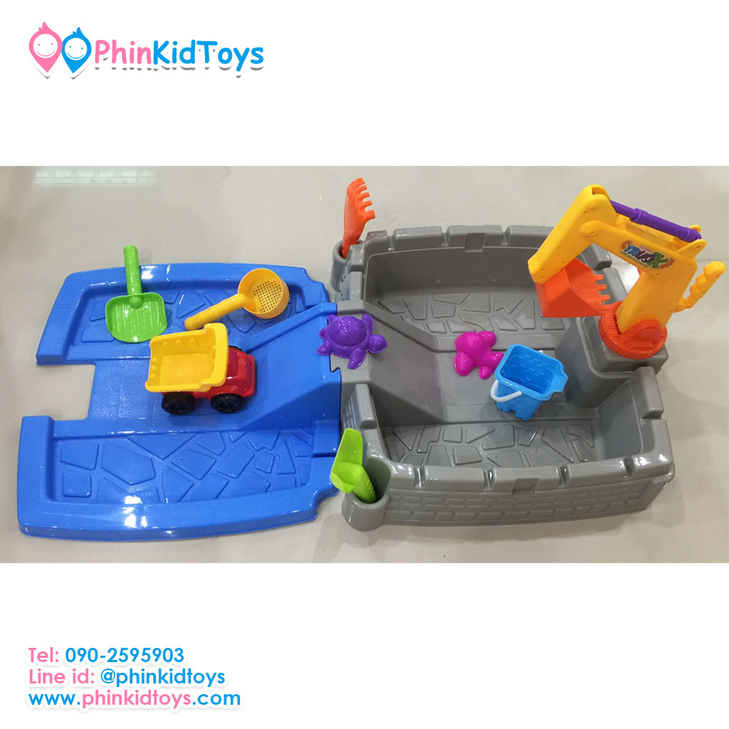 ชุดกล่องกระบะทรายเด็กชุดใหญ่ 2in1 Sand Box Games