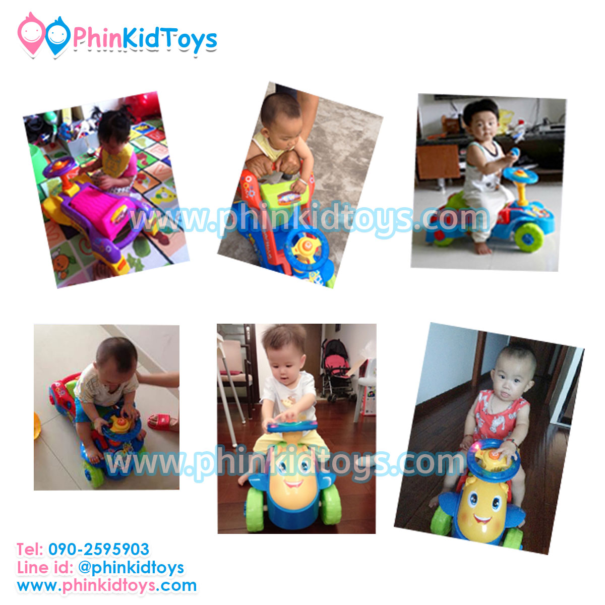 3in1 Baby walker 3in1 รถขาไถและรถหัดเดิน สีฟ้า