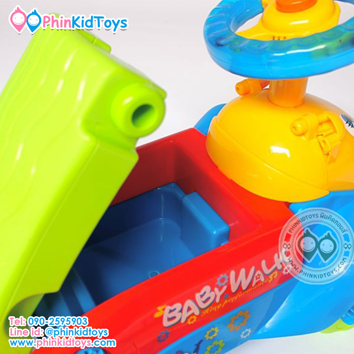 3in1 Baby walker 3in1 รถขาไถและรถหัดเดิน สีฟ้า