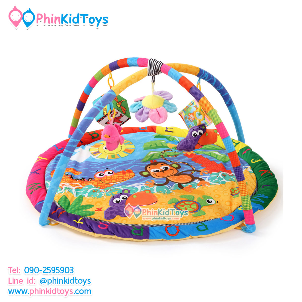 เพลยิมลายสัตว์น้อย ABC สีสดใส พร้อมเสียงดนตรี