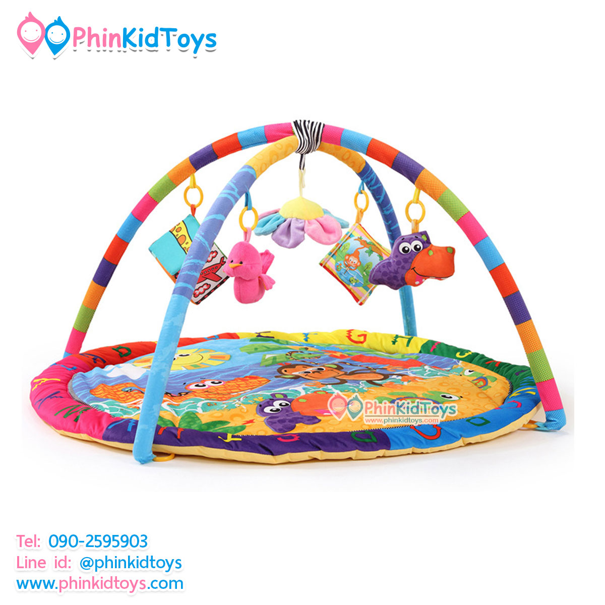 เพลยิมลายสัตว์น้อย ABC สีสดใส พร้อมเสียงดนตรี