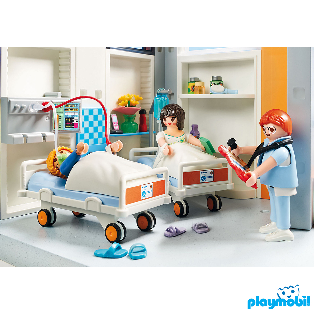 Playmobil 70191 Hospital Furnished Hospital Wing Figure เพลย์โมบิล โรงพยาบาล ชั้นต่อเติมโรงพยาบาล
