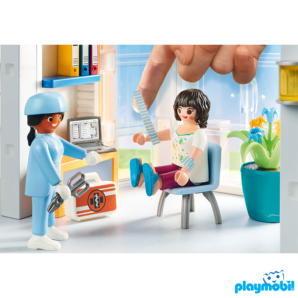 Playmobil 70191 Hospital Furnished Hospital Wing Figure เพลย์โมบิล โรงพยาบาล ชั้นต่อเติมโรงพยาบาล