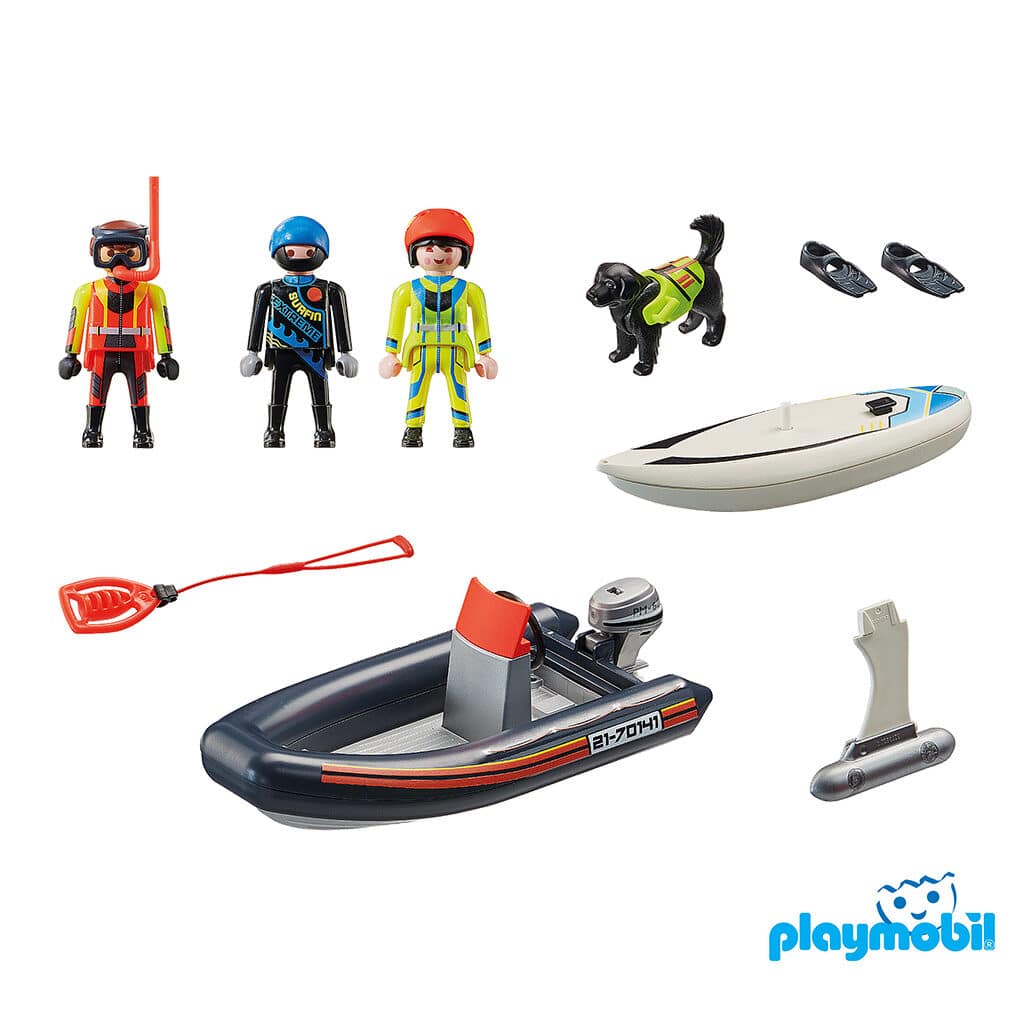 Playmobil 70141 City Action Sea Rescue Water Rescue with Dog