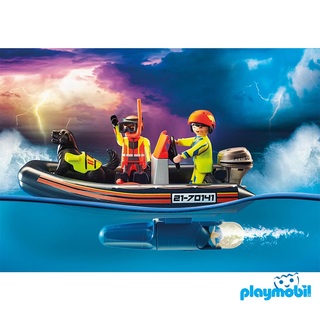 Playmobil 70141 City Action Sea Rescue Water Rescue with Dog