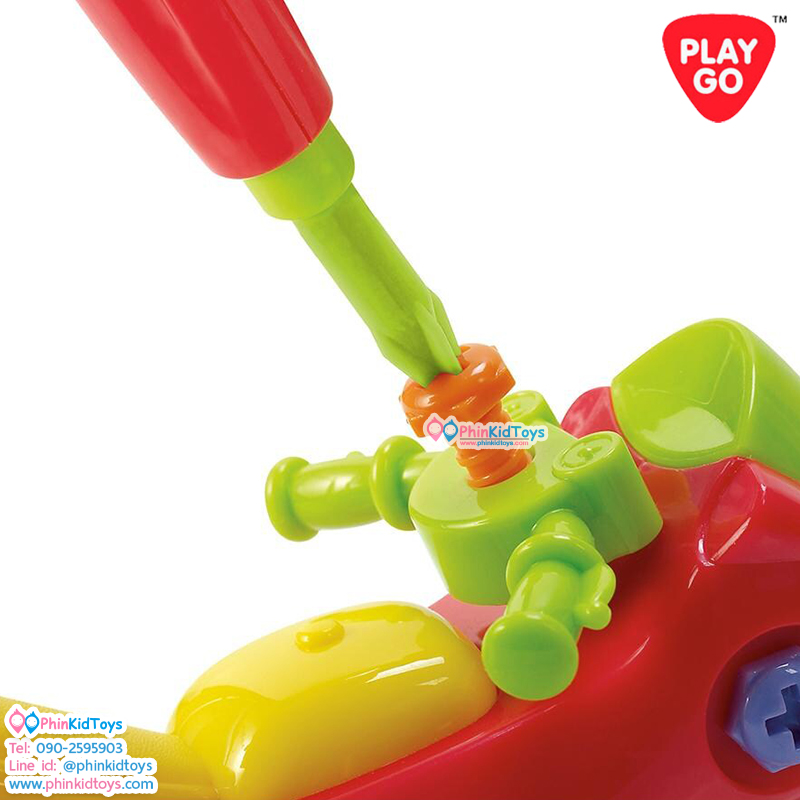 Playgo ชุดประกอบพาหนะ 4 in 1 Mechanic Challenng (PG-2020)