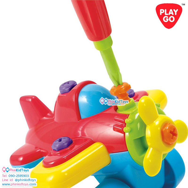 Playgo ชุดประกอบพาหนะ 4 in 1 Mechanic Challenng (PG-2020)