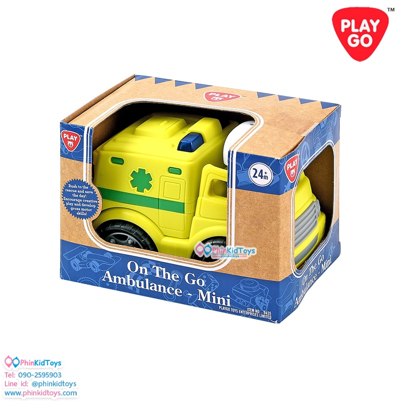 PLAYGO รถพยาบาลเล็กพร้อมฟิคเกอร์ On The Go Ambulance - MINI (PG-9435)