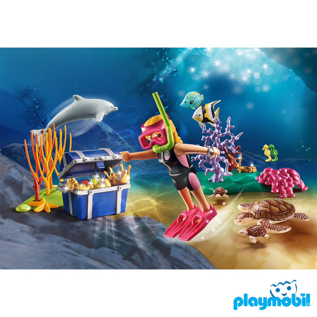 Playmobil 70678 Treasure Diver Gift Set ชุดของขวัญ นักประดาน้ำหาสมบัติ