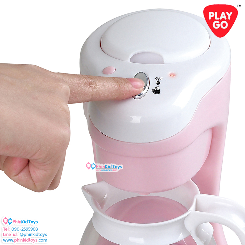 PLAYGO 38186 เซ็ตเครืองครัวสีชมพู (เครื่องทำกาแฟ,เครื่องปิ้งขนมปัง,เครื่องผสมแป้ง) FIRST KITCHEN APPLIANCE TRIO - PINK (MY COFFEE MAKER , MY MIXER , MY TOASTER) (PG-38186)