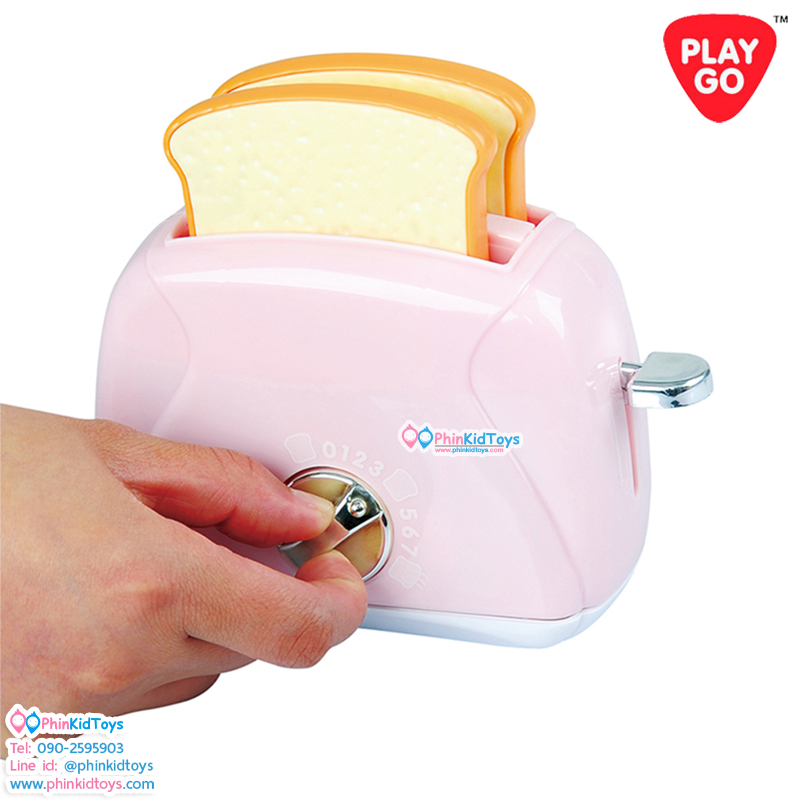 PLAYGO 38186 เซ็ตเครืองครัวสีชมพู (เครื่องทำกาแฟ,เครื่องปิ้งขนมปัง,เครื่องผสมแป้ง) FIRST KITCHEN APPLIANCE TRIO - PINK (MY COFFEE MAKER , MY MIXER , MY TOASTER) (PG-38186)