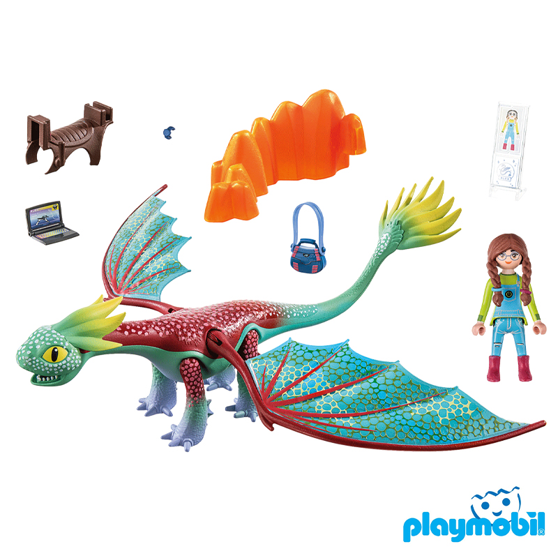 Playmobil 71083 Dragons: The Nine Realms - Feathers & Alex ดราก้อน อาณาจักรทั้งเก้า - เฟเธอร์ส & อเล็กซ์