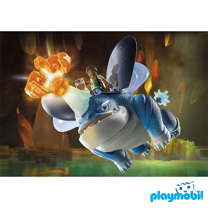 Playmobil 71082 Dragons: The Nine Realms - Plowhorn & D'Angelo ดราก้อน อาณาจักรทั้งเก้า - พลาวฮอร์น & ดี'แองเจโล