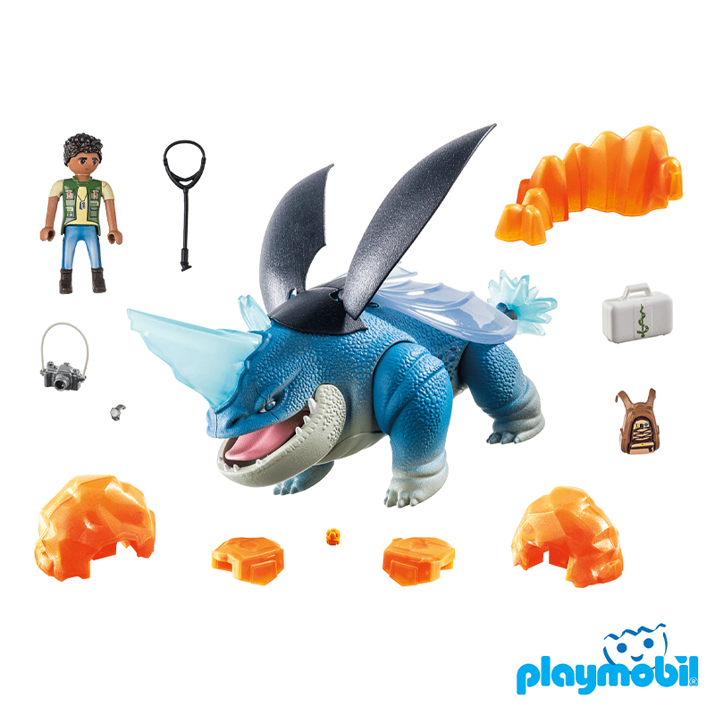 Playmobil 71082 Dragons: The Nine Realms - Plowhorn & D'Angelo ดราก้อน อาณาจักรทั้งเก้า - พลาวฮอร์น & ดี'แองเจโล