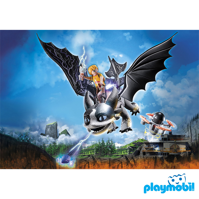 Playmobil 71081 Dragons: The Nine Realms - Thunder & Tom ดราก้อน อาณาจักรทั้งเก้า - ธันเดอร์ & ทอม