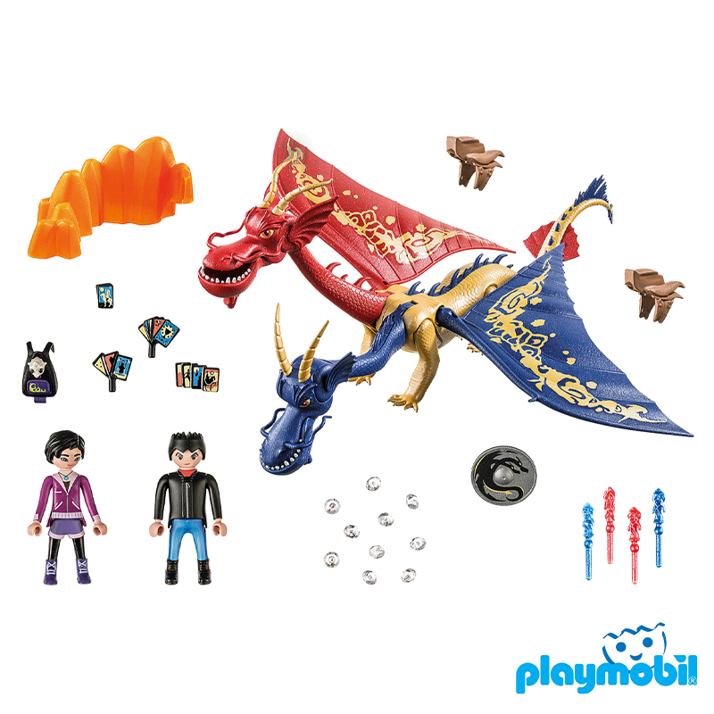 Playmobil 71080 Dragons: The Nine Realms - Wu & Wei with Jun ดราก้อน อาณาจักรทั้งเก้า - อู๋ & เหว่ย กับ จุน