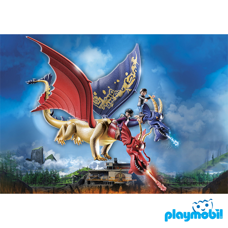 Playmobil 71080 Dragons: The Nine Realms - Wu & Wei with Jun ดราก้อน อาณาจักรทั้งเก้า - อู๋ & เหว่ย กับ จุน