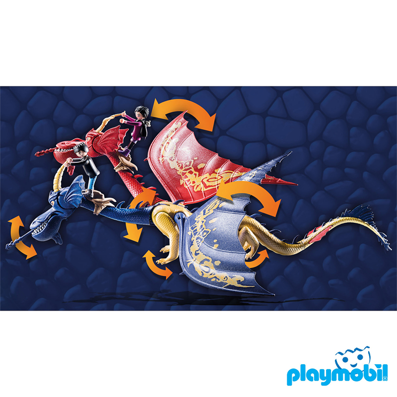 Playmobil 71080 Dragons: The Nine Realms - Wu & Wei with Jun ดราก้อน อาณาจักรทั้งเก้า - อู๋ & เหว่ย กับ จุน