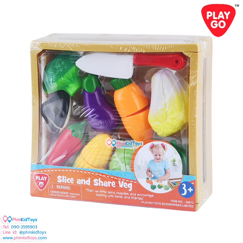 PLAYGO 30013 ชุดผักตัดแบ่ง SLICE AND SHARE VEG 11 PCS
