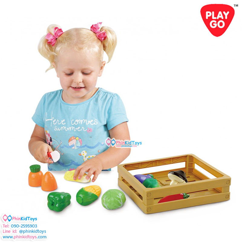 PLAYGO 30013 ชุดผักตัดแบ่ง SLICE AND SHARE VEG 11 PCS
