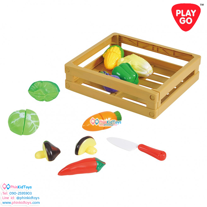 PLAYGO 30013 ชุดผักตัดแบ่ง SLICE AND SHARE VEG 11 PCS