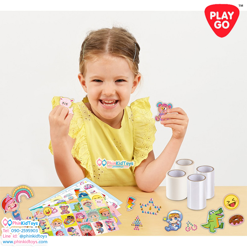 PLAYGO 6048 รีฟิลล์สติกเกอร์ STUDIO แพ็ค 21 ชิ้น STICKER STUDIO REFILL PACK 21 PCS (PG-6048)
