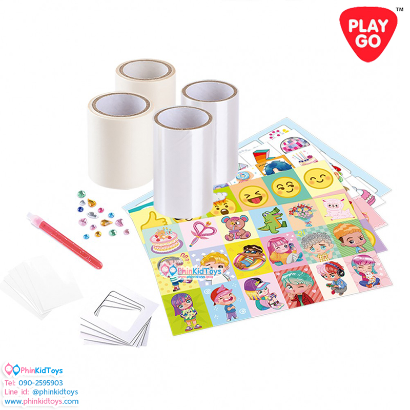 PLAYGO 6048 รีฟิลล์สติกเกอร์ STUDIO แพ็ค 21 ชิ้น STICKER STUDIO REFILL PACK 21 PCS (PG-6048)