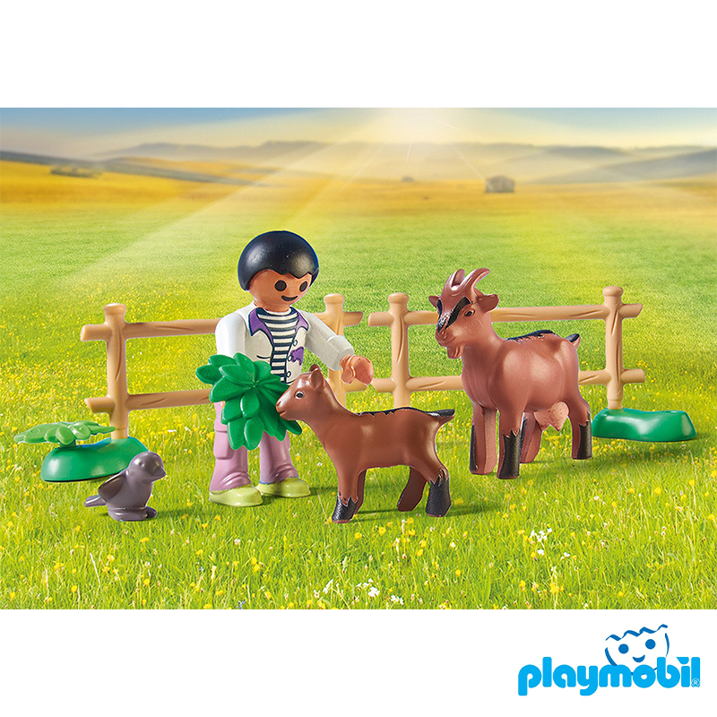 Playmobil 71442 Farm III Tractor with trailer and water tank ฟาร์ม3 รถแทรกเตอร์พร้อมรถพ่วงและถังน้ำ