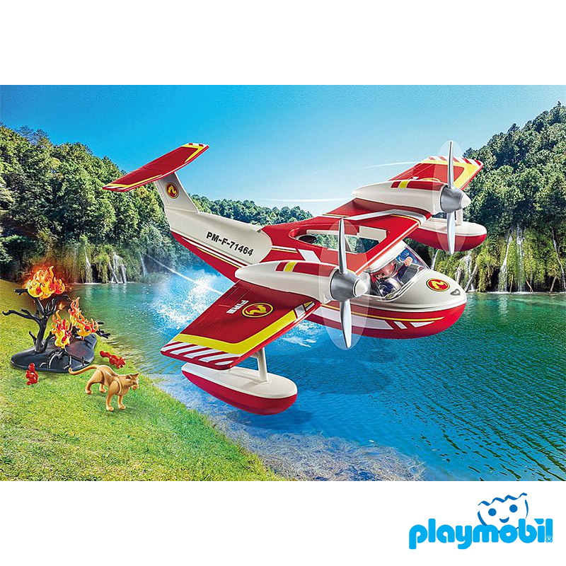 Playmobil 71463 Fire Brigade Firefighting Seaplane ดับเพลิง เครื่องบินน้ำดับเพลิง