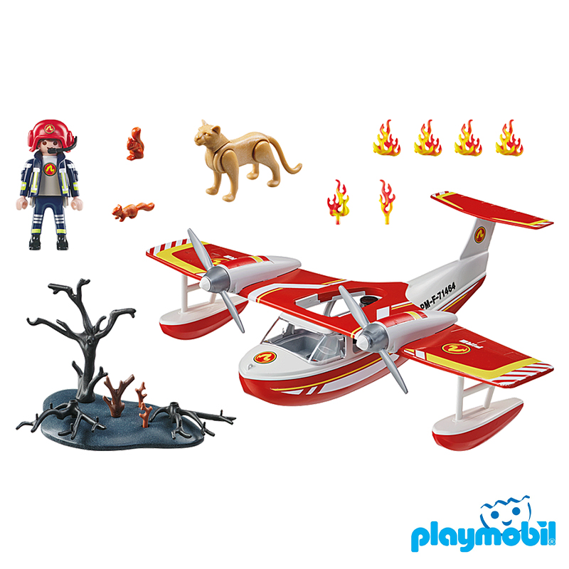 Playmobil 71463 Fire Brigade Firefighting Seaplane ดับเพลิง เครื่องบินน้ำดับเพลิง