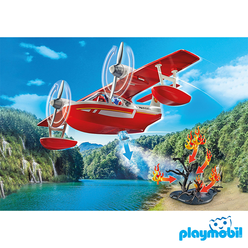 Playmobil 71463 Fire Brigade Firefighting Seaplane ดับเพลิง เครื่องบินน้ำดับเพลิง