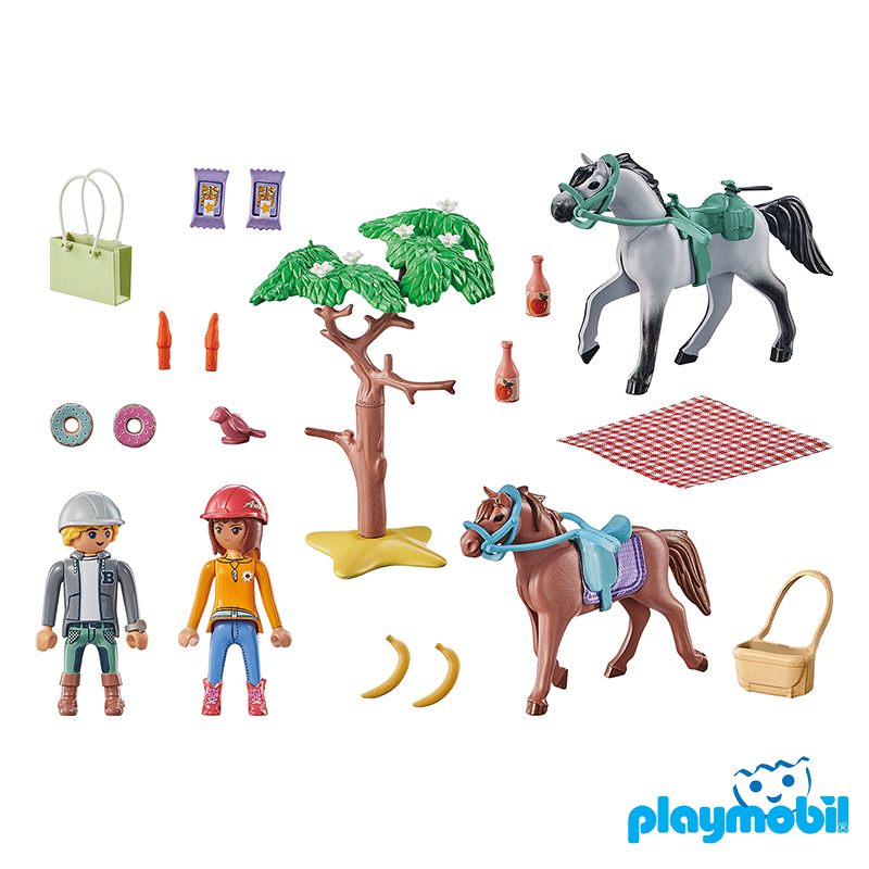 Playmobil 71470 Starter Pack Horseback riding trip to the beach with Amelia and Ben สตาร์ทเตอร์ ทริปขี่ม้าไปชายหาดกับอมีเลียและเบ็น