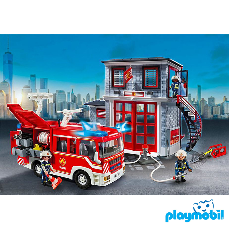Playmobil 71603 50th Years Fire Rescue Mega Set 50 ปี เซ็ตสถานีและรถดับเพลิง