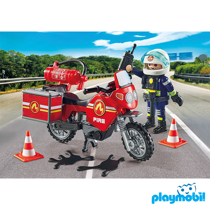 Playmobil 71466 Fire Brigade Fire Motorcycle ดับเพลิง มอเตอร์ไซค์ดับเพลิง