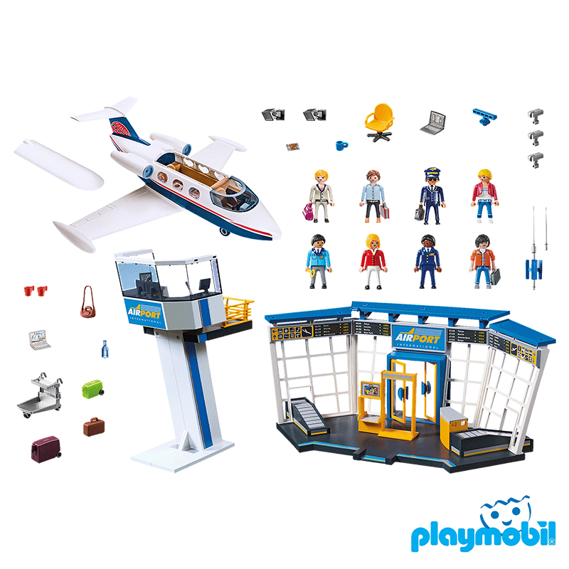 Playmobil 71153 City Action Airport with Airplane and Control Tower ซิตี้แอคชั่น สนามบินพร้อมเครื่องบินและหอควบคุม
