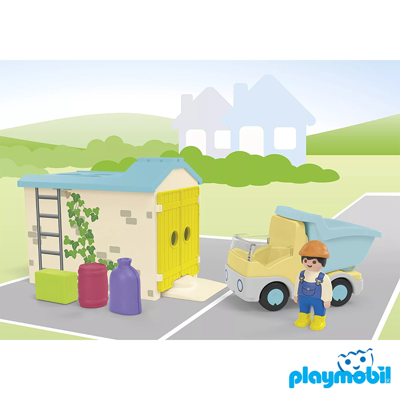 Playmobil 71686 JUNIOR Construction Truck with Garage จูเนียร์ รถดั้มพร้อมโรงจอดรถ
