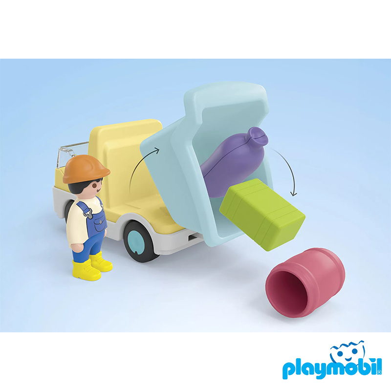 Playmobil 71686 JUNIOR Construction Truck with Garage จูเนียร์ รถดั้มพร้อมโรงจอดรถ