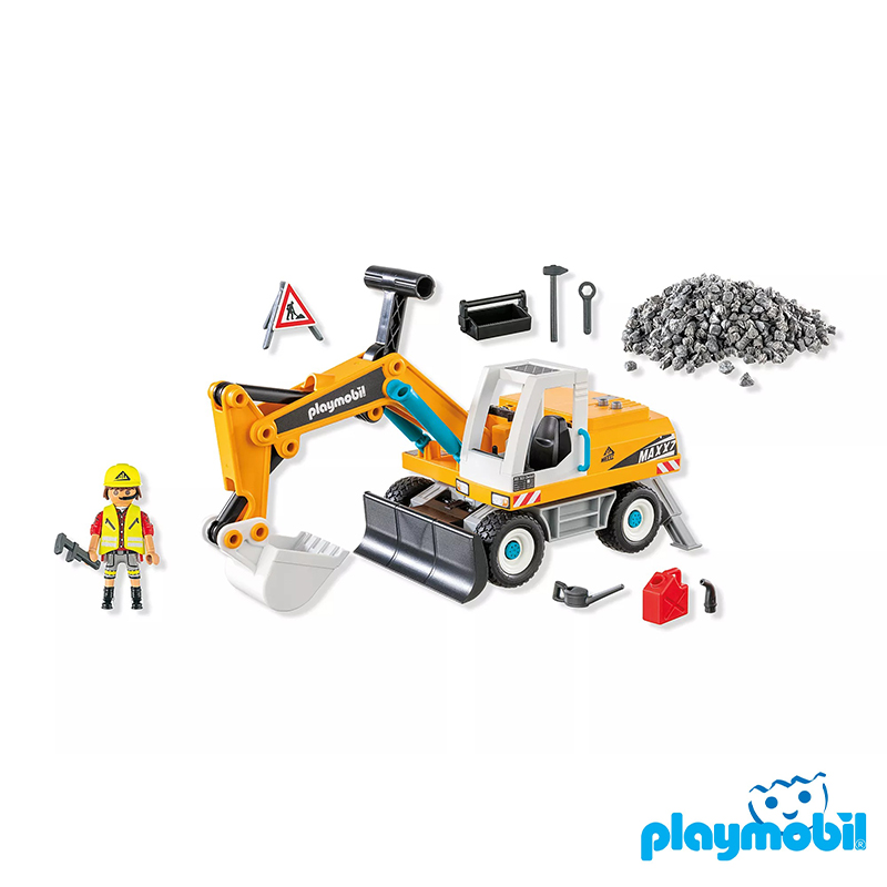 Playmobil 71749 Action Heroes Large Excavator แอคชั่นฮีโร่ รถแมคโคร