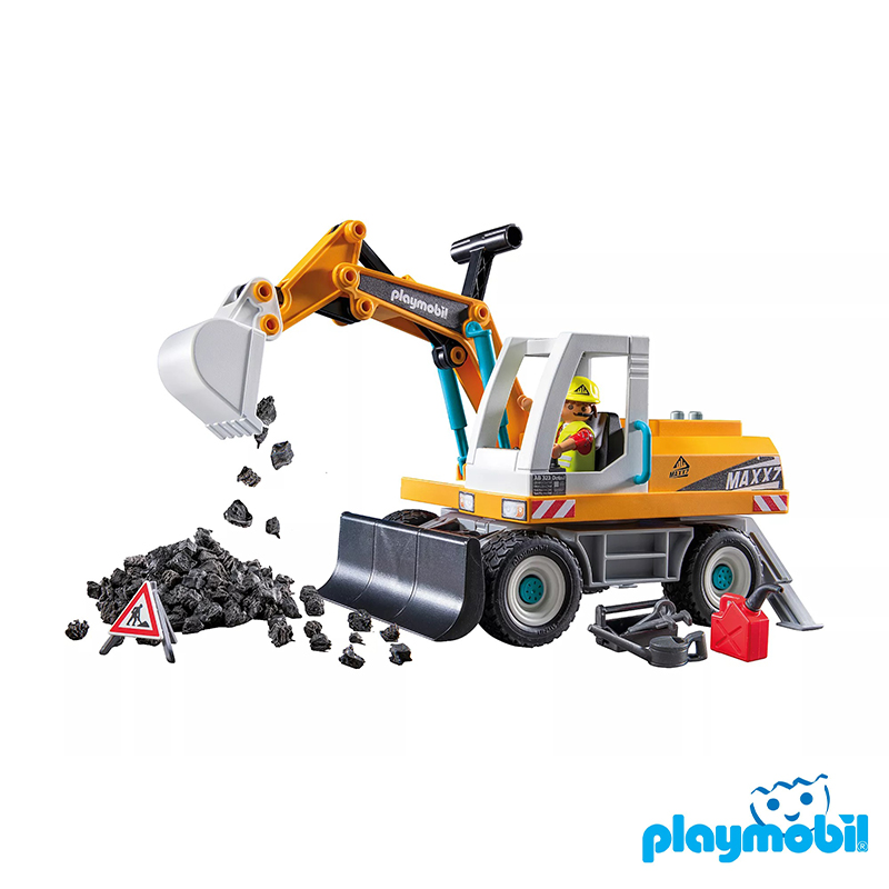 Playmobil 71749 Action Heroes Large Excavator แอคชั่นฮีโร่ รถแมคโคร