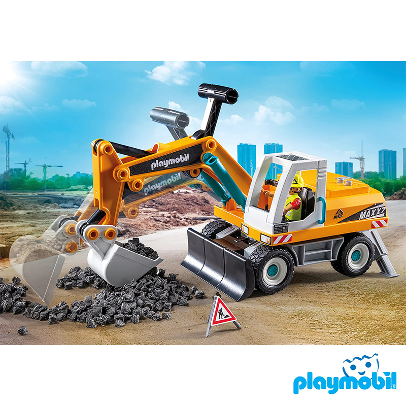 Playmobil 71749 Action Heroes Large Excavator แอคชั่นฮีโร่ รถแมคโคร