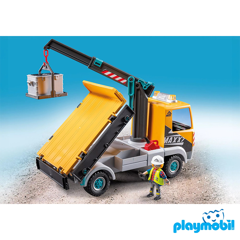 Playmobil 71750 Action Heroes Construction Truck with Crane แอคชั่นฮีโร่ รถบรรทุกก่อสร้างพร้อมเครน