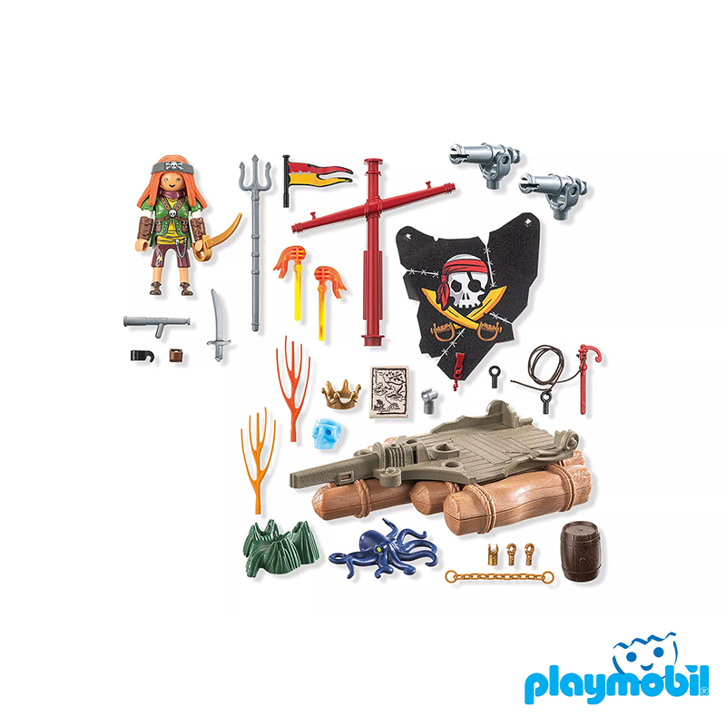 Playmobil 71794 Pirate Raft with Treasure โจรสลัด แพโจรสลัดพร้อมสมบัติ