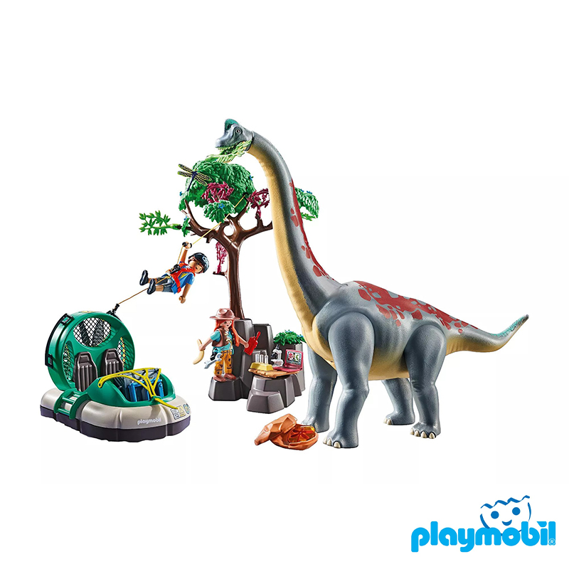 Playmobil 71819 Dinos Brachiosaurus with Hovercraft ไดโนเสาร์ แบรคิโอซอรัสกับเรือโฮเวอร์คราฟต์