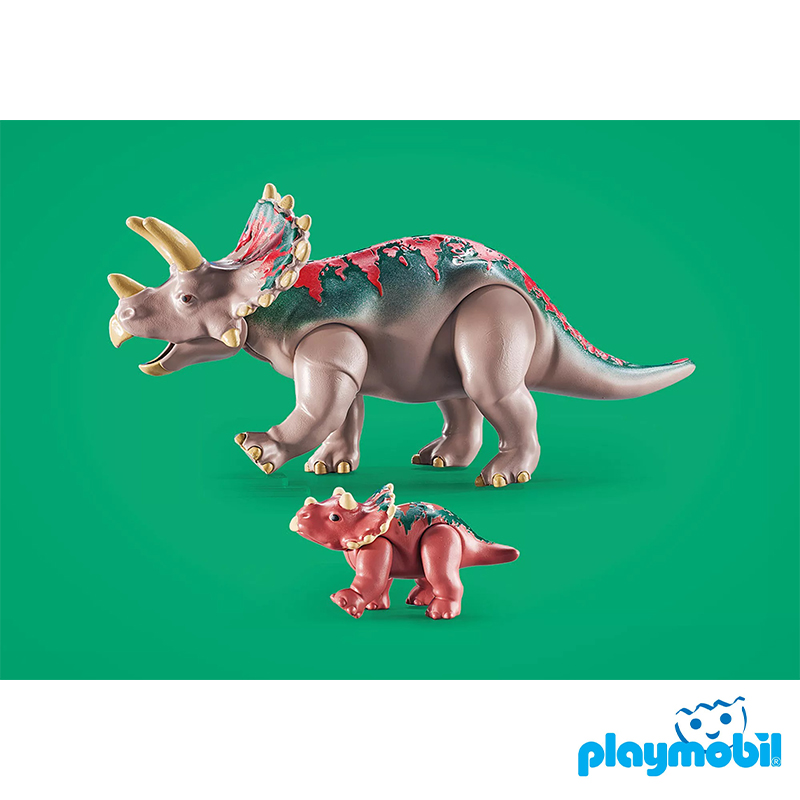 Playmobil 71821 Dinos Triceratops Family ไดโนเสาร์ ครอบครัวไทรเซอราทอปส์