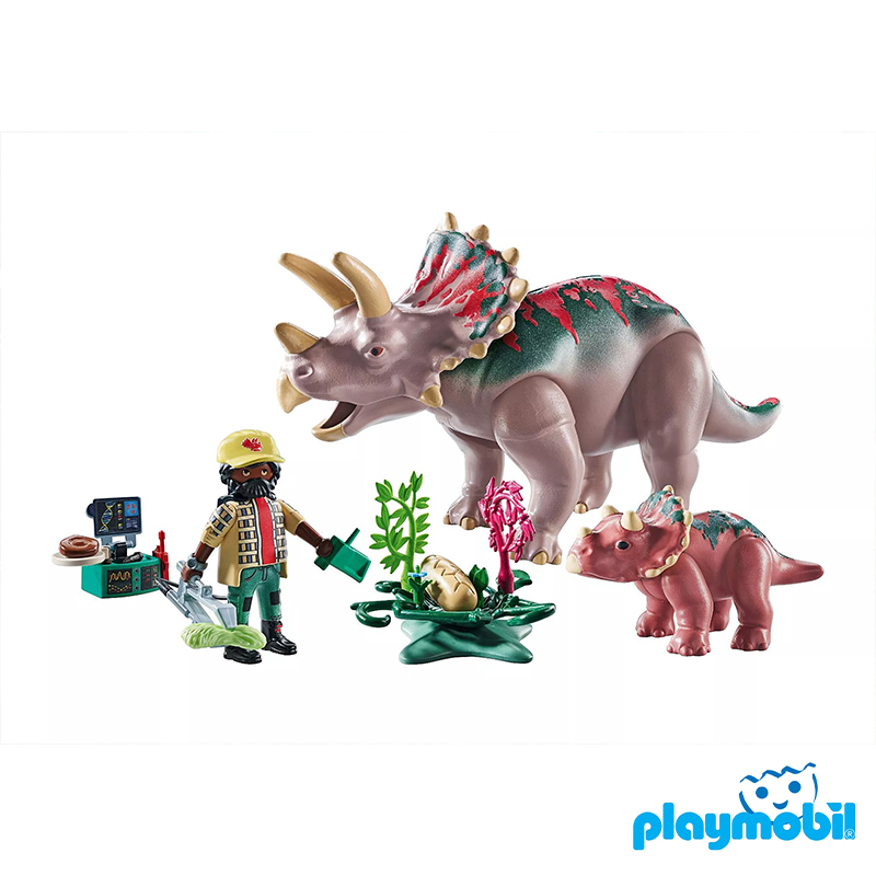 Playmobil 71821 Dinos Triceratops Family ไดโนเสาร์ ครอบครัวไทรเซอราทอปส์