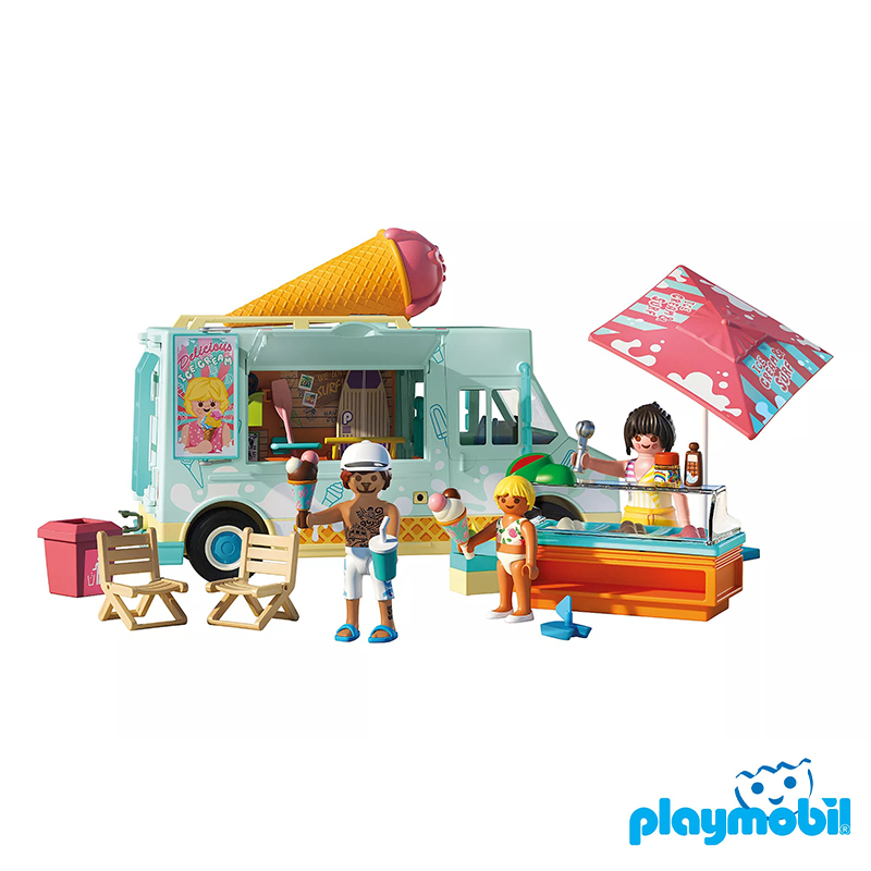 Playmobil 71904 Vacation on the Beach Ice Cream Truck with Surf Shop วันหยุดที่ชายหาด รถไอติมกับร้านเซิร์ฟ
